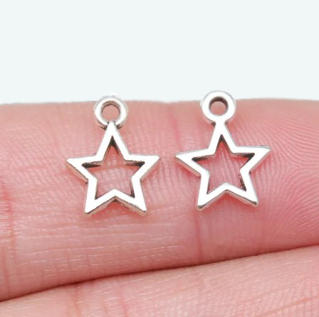 Yıldız Motif Metal Tesbih Püskül Ucu Sallantı