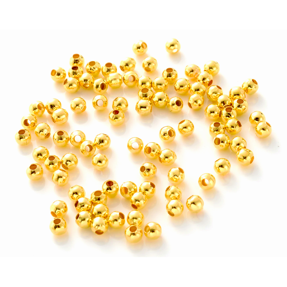 3mm SARI Metal Top Boncuk Tesbih Ara Malzemesi