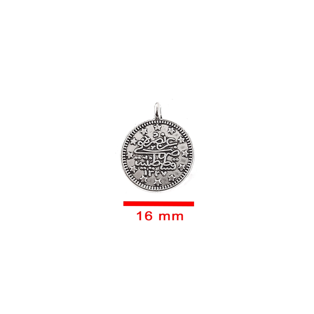 Metal Eskitme Eski Para Püskül Ucu Sallantı