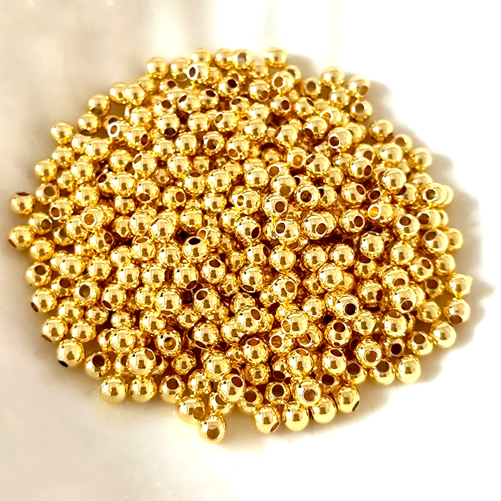 3mm SARI Metal Top Boncuk Tesbih Ara Malzemesi