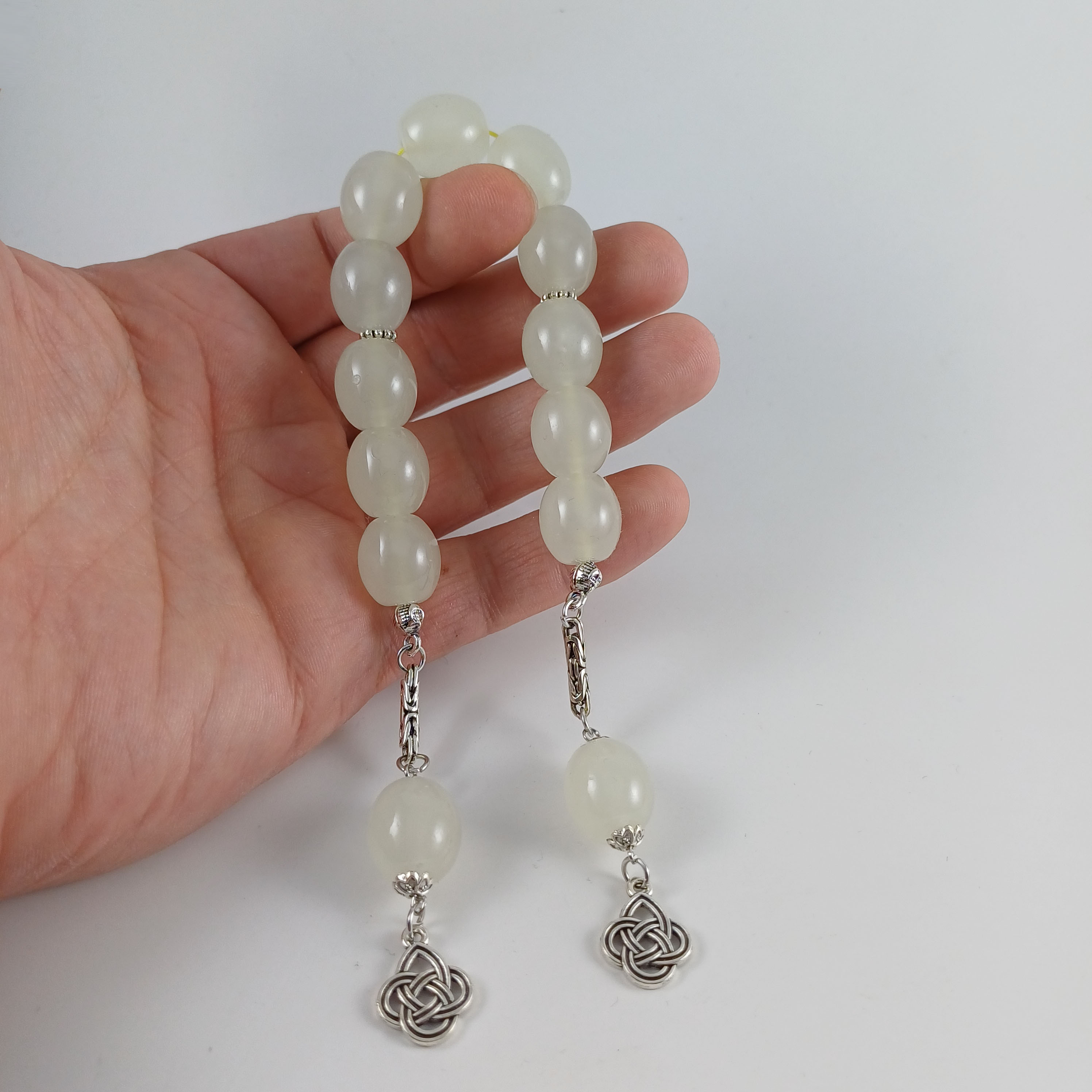 İRİ BOY Zaza Model Kedigözü FOSFORLU Tesbih