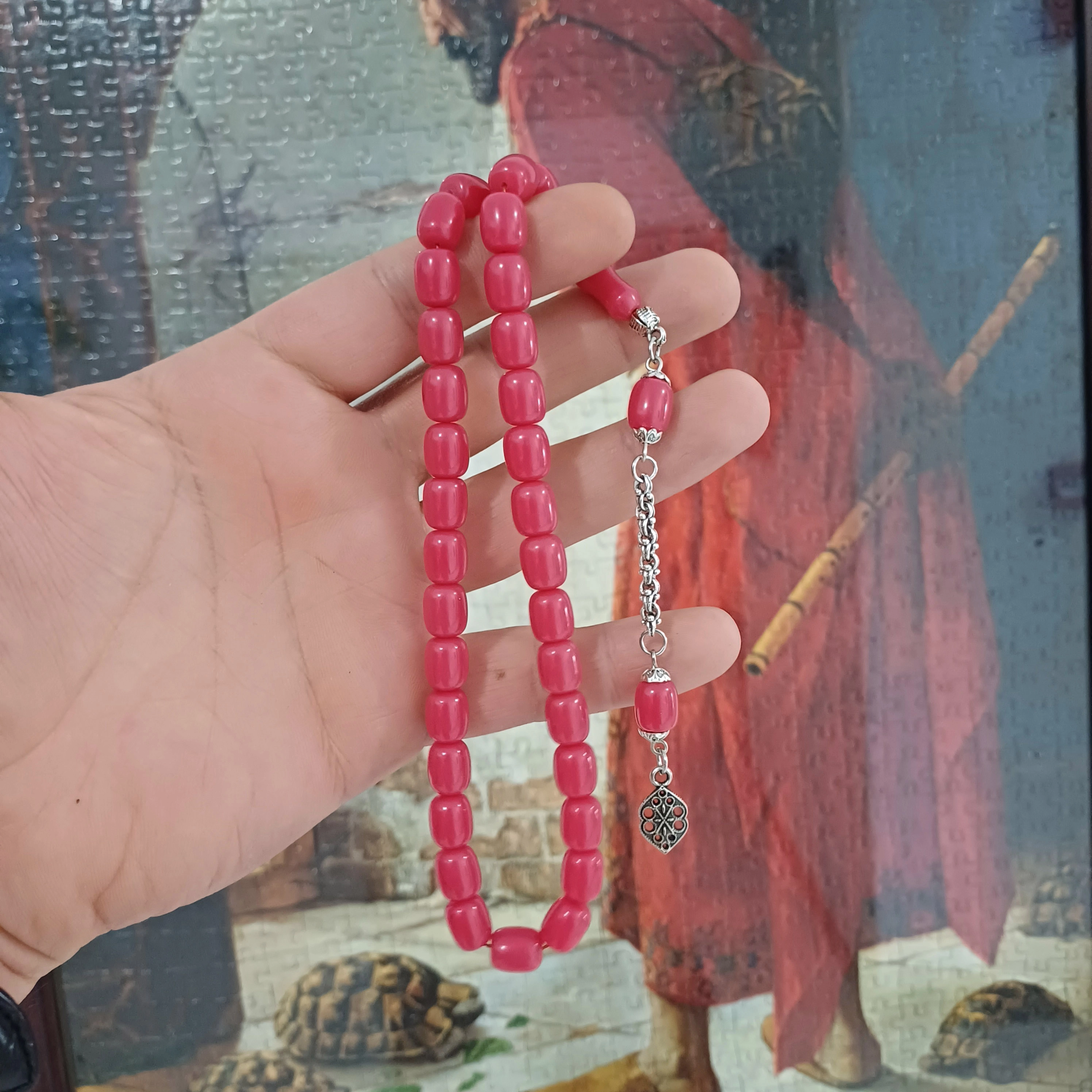 Sıkma Kehribar Tesbih