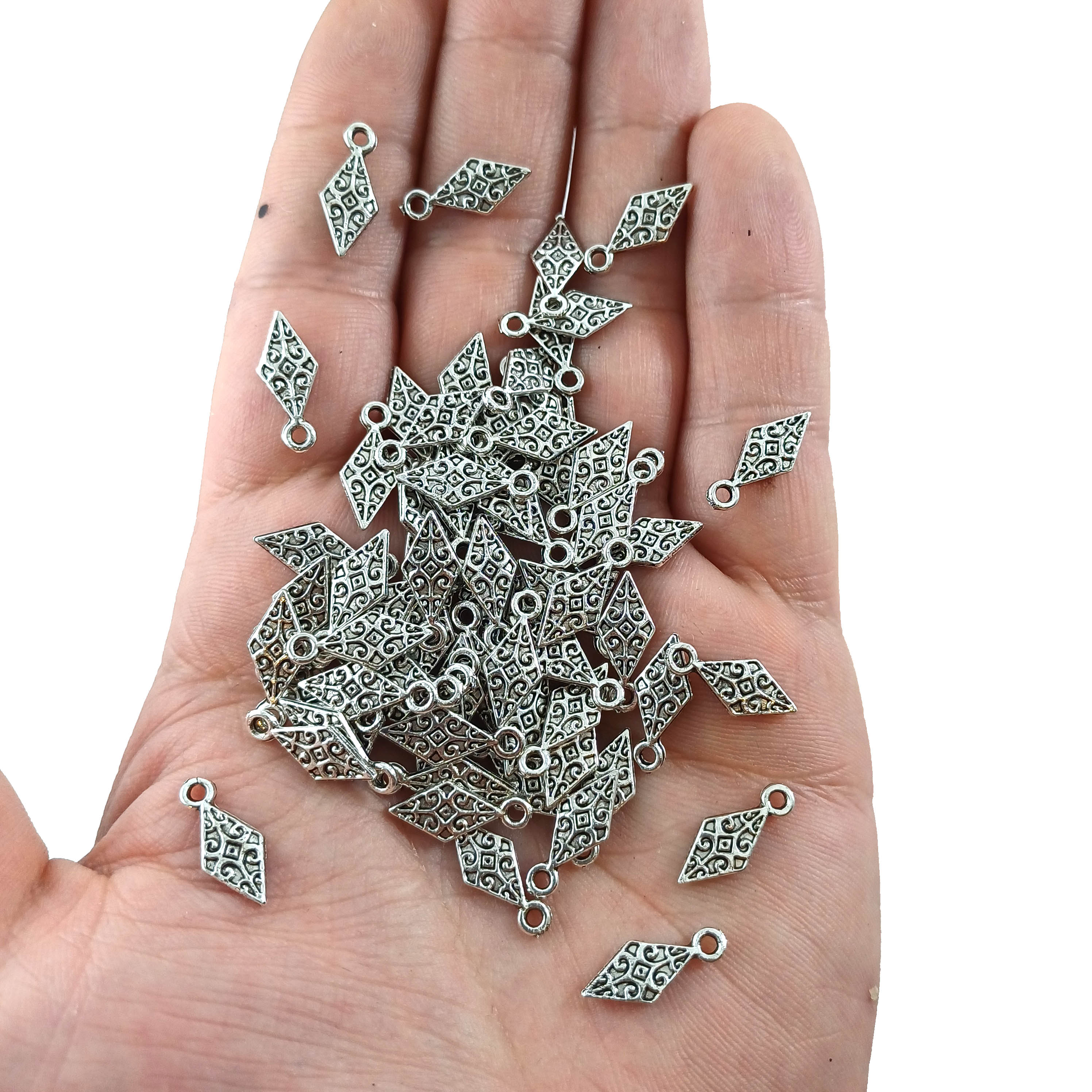 Metal Tesbih Püskül Kolye Ucu Sallantı