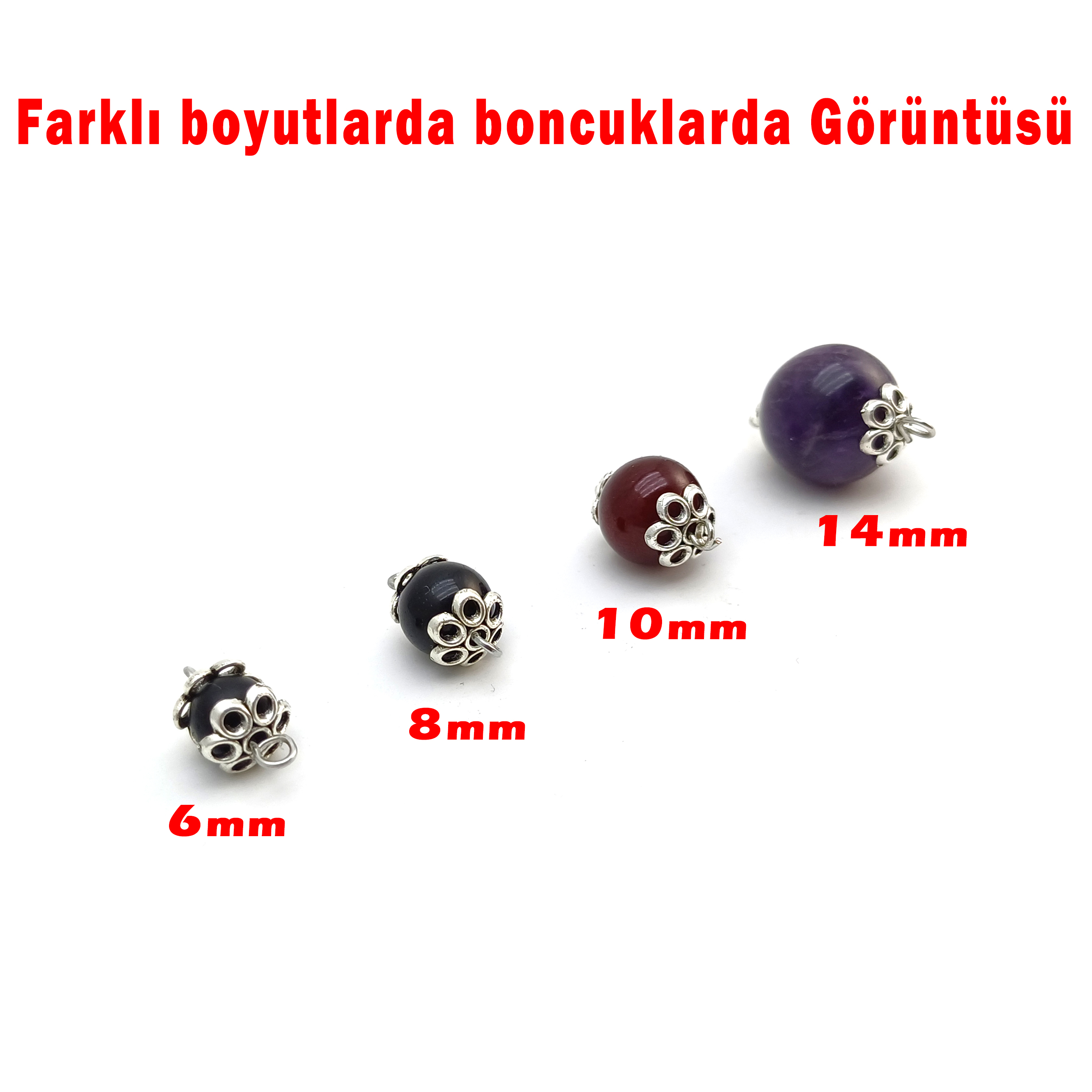 Habbe Kapama Boncuk Şapka Çiçek Kapak