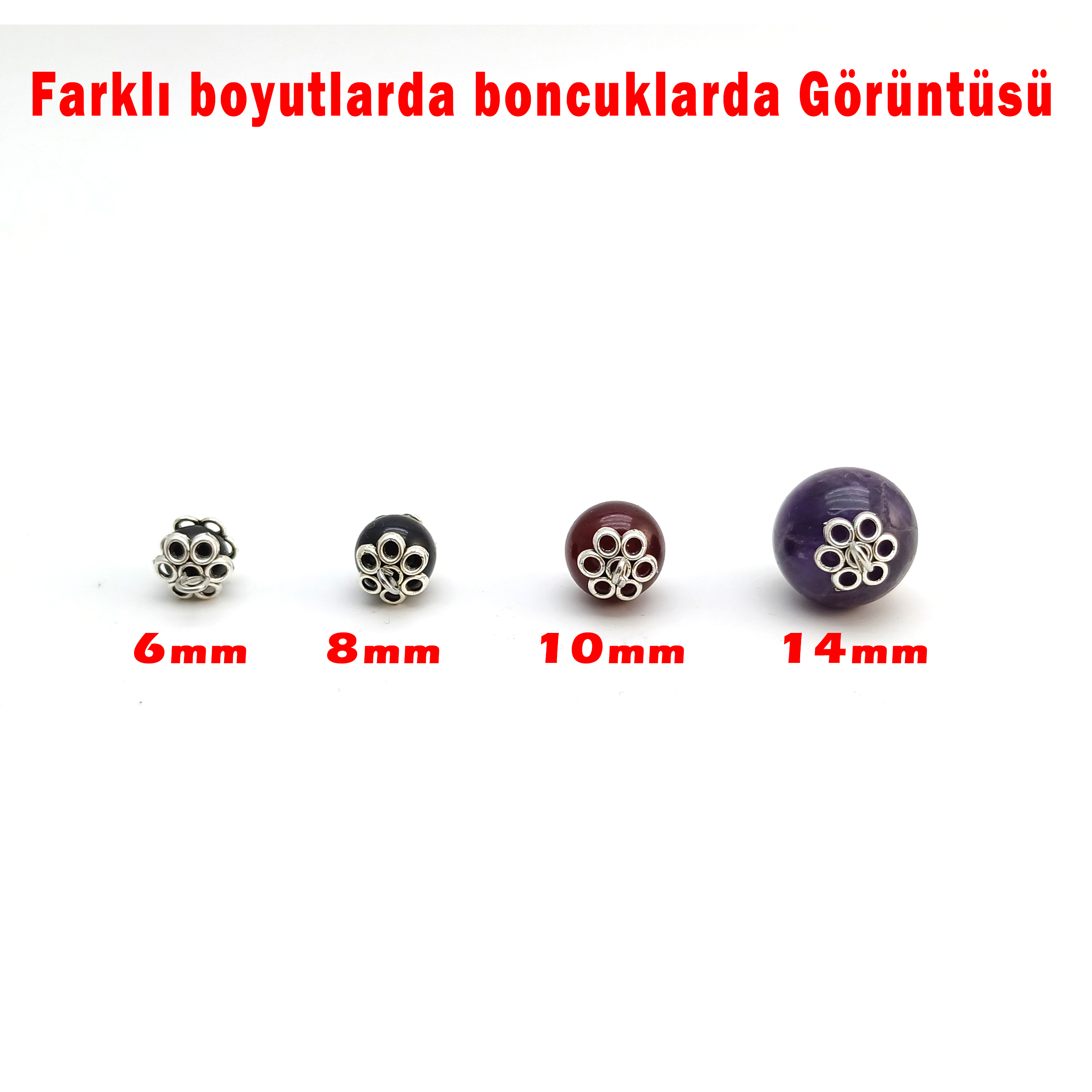 Habbe Kapama Boncuk Şapka Çiçek Kapak