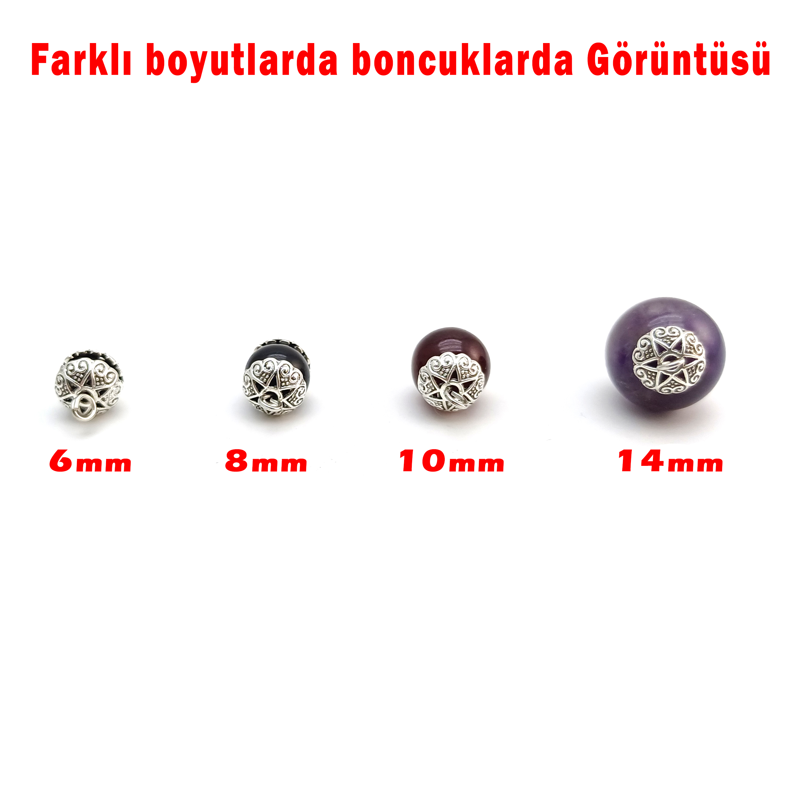 Habbe Kapama Boncuk Şapka Çiçek Kapak