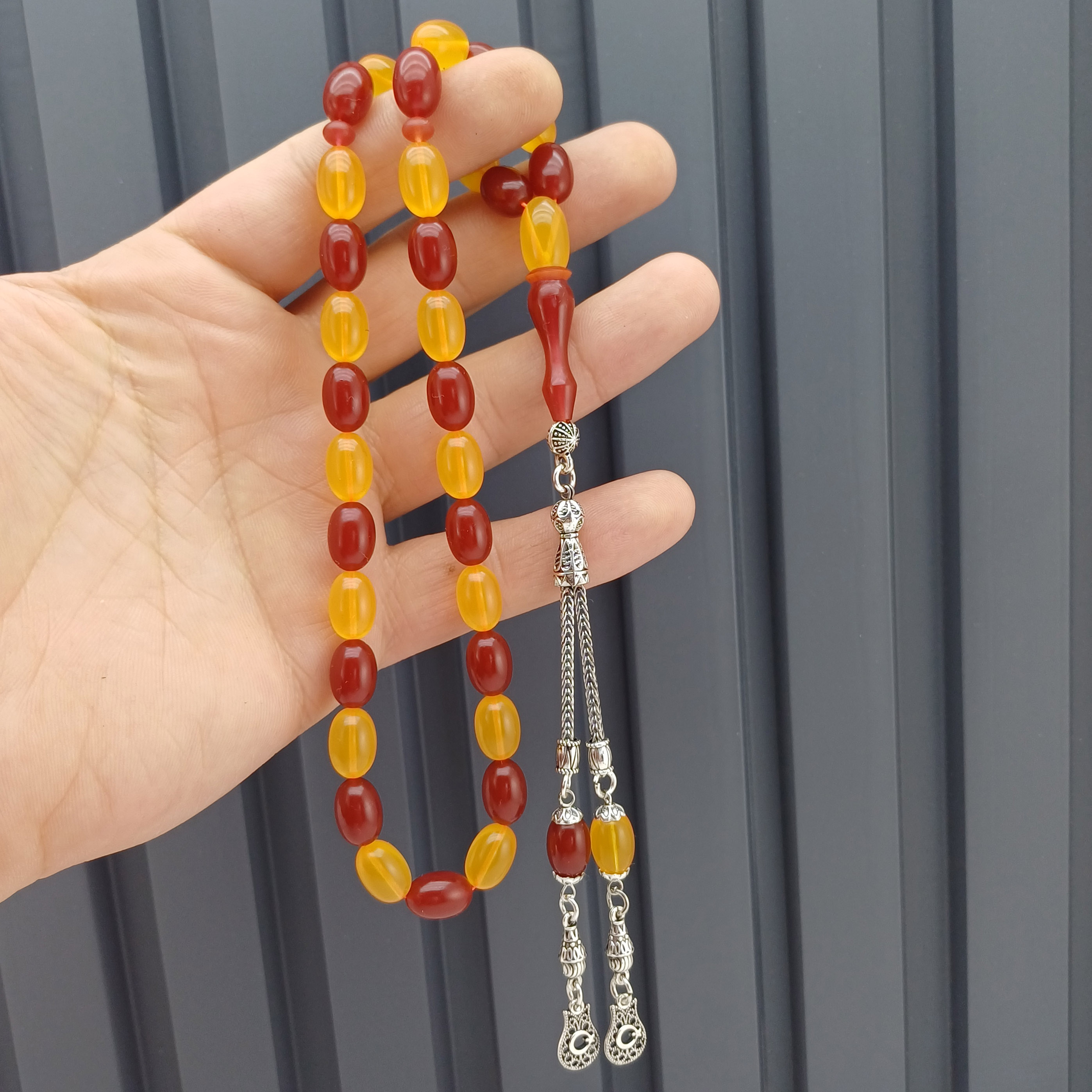 Kaplama Püskül Taraftar Renk Uçak Camı Tesbih