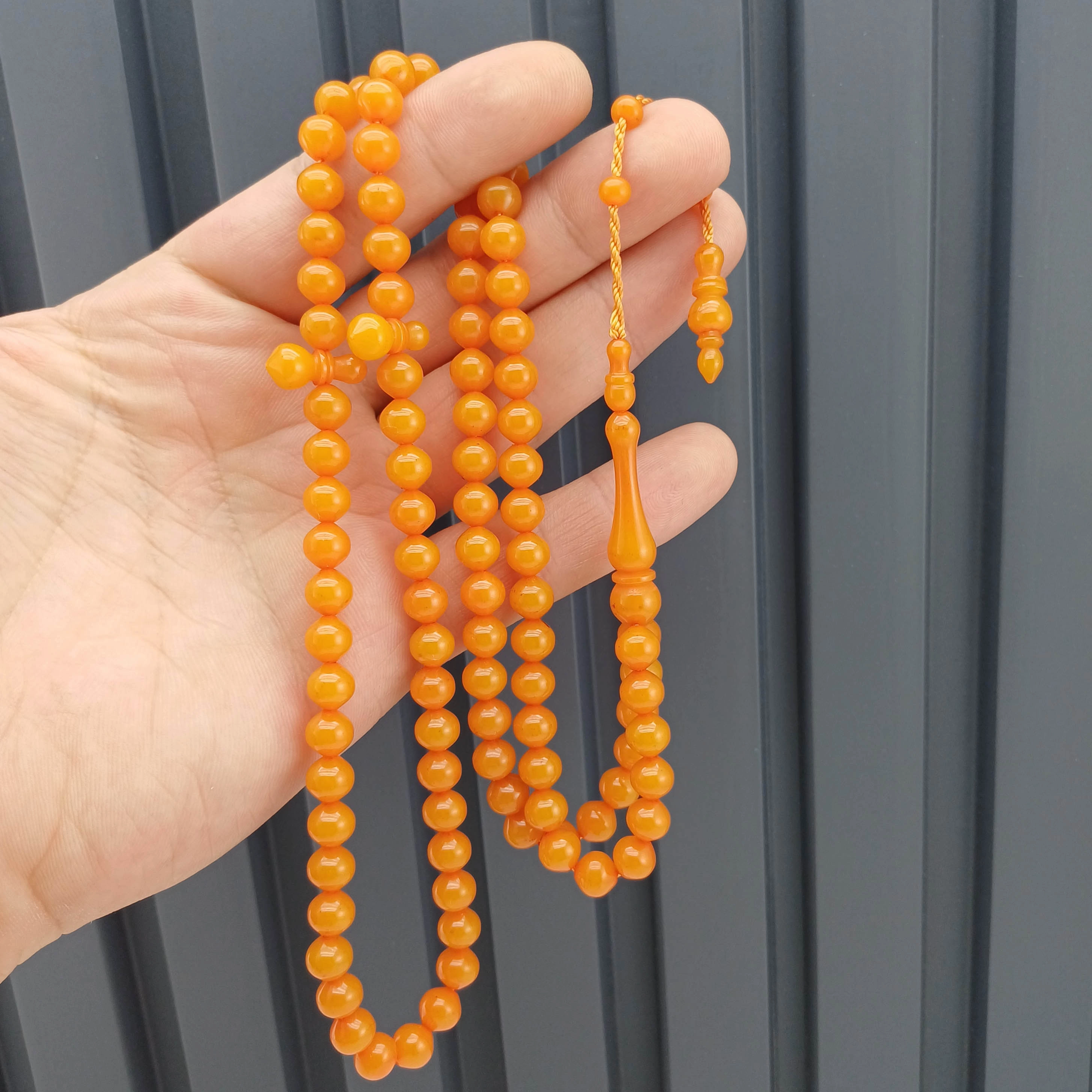 99lu Şalgami Kesim Toz Kehribar Namaz Tesbihi