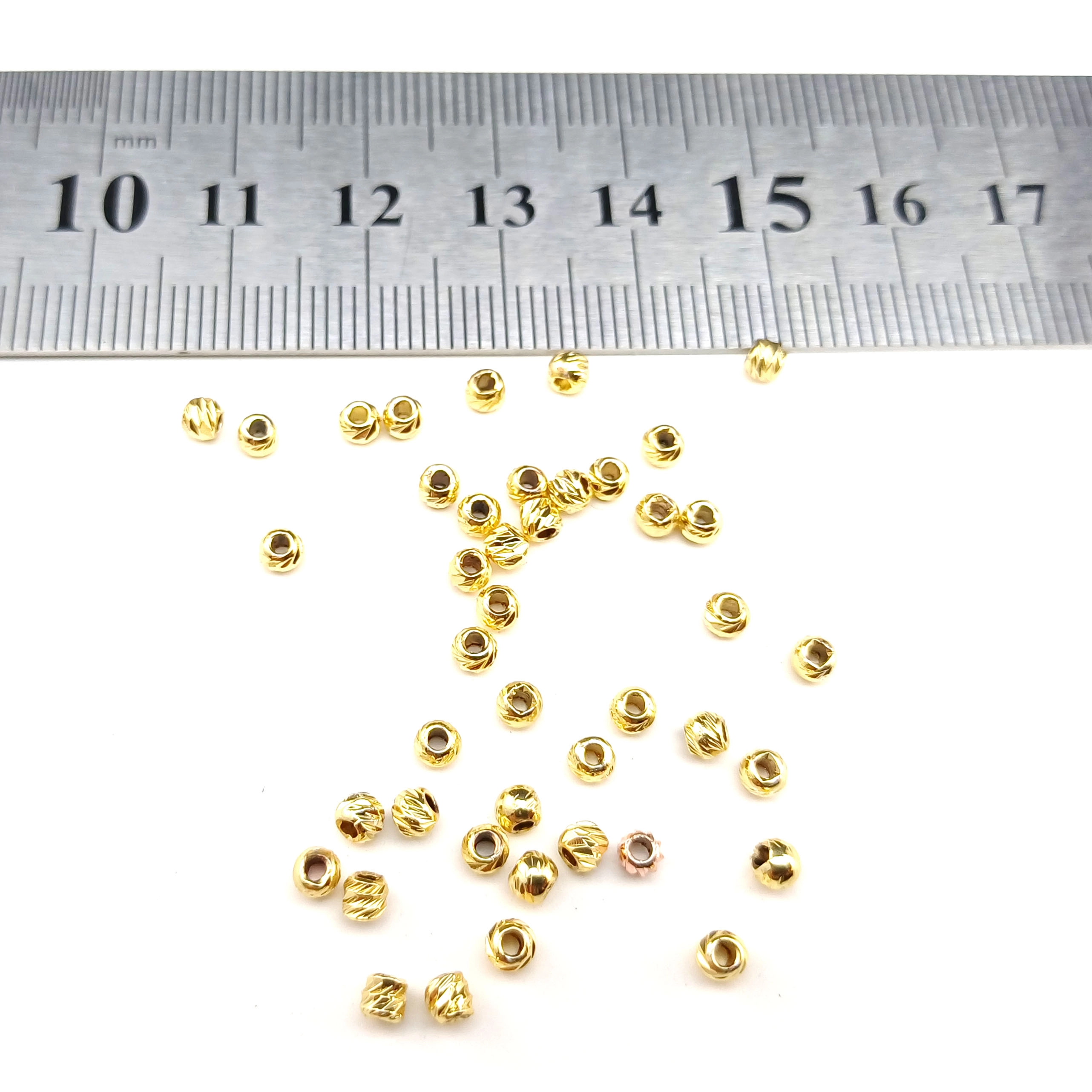 2,7mm SARI Dorika Boncuk Metal Top