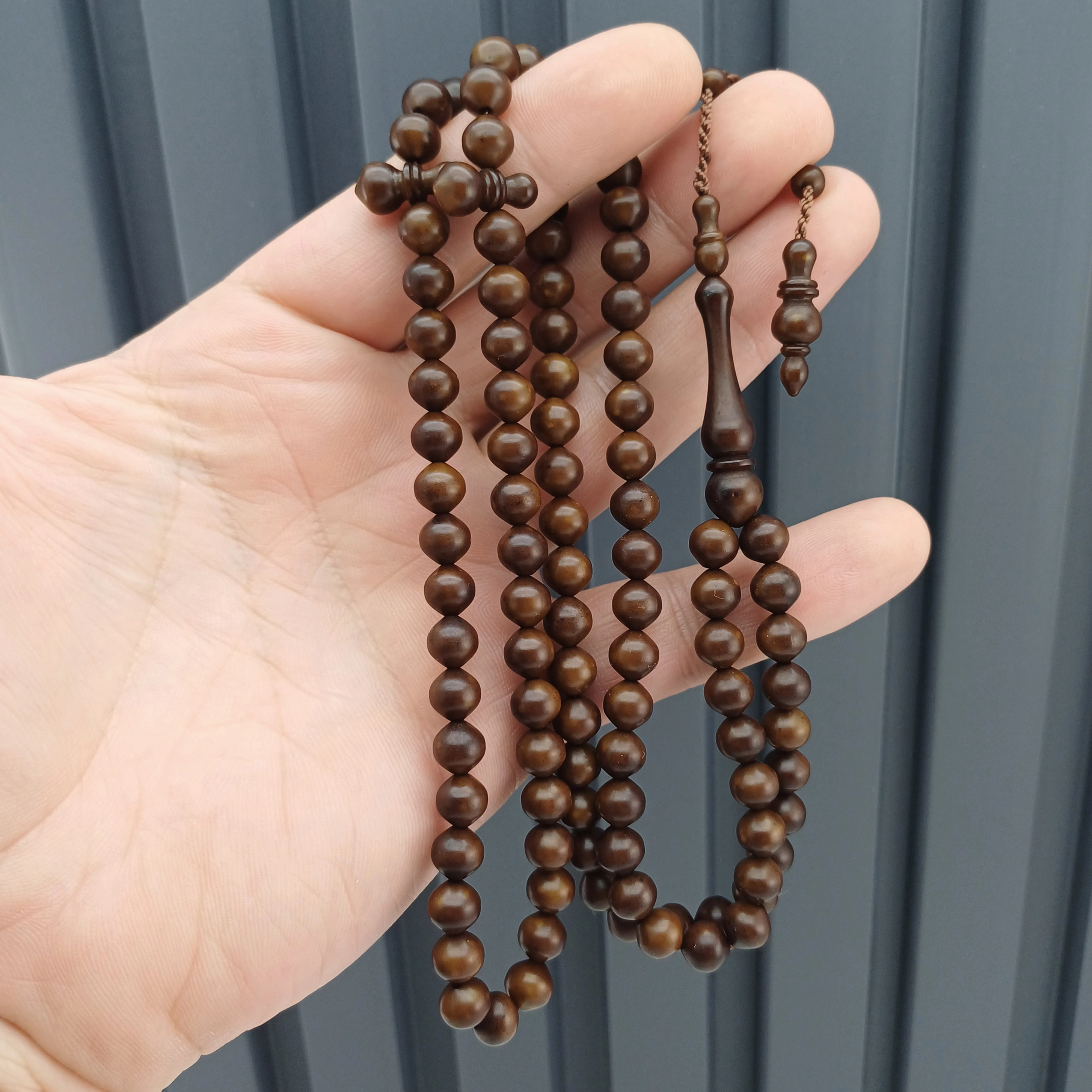 99lu Şalgami Kesim Toz Kehribar Namaz Tesbihi