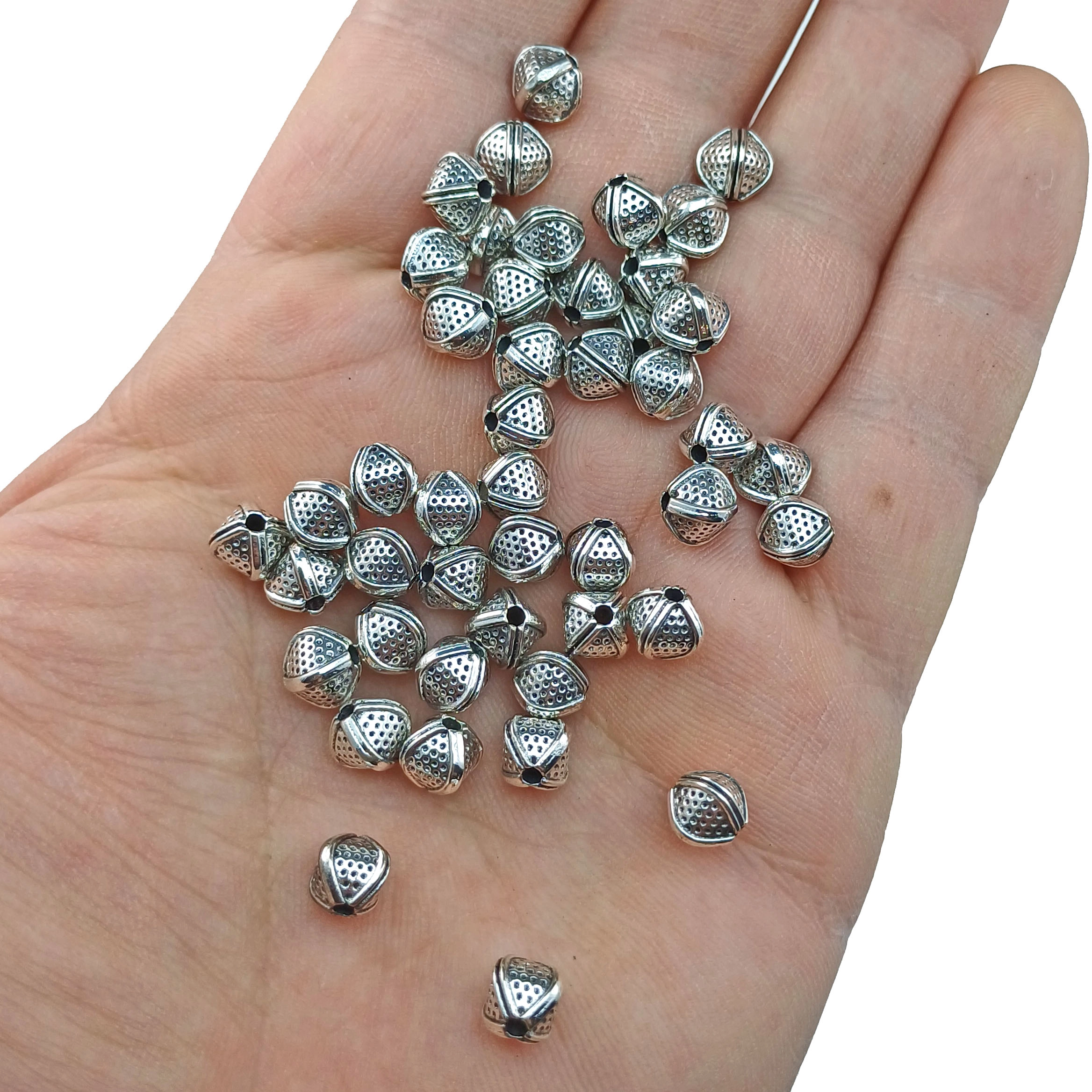 Tesbih Bileklik Yapımı İçin Ara Durak - Tespih Metal Boncuk
