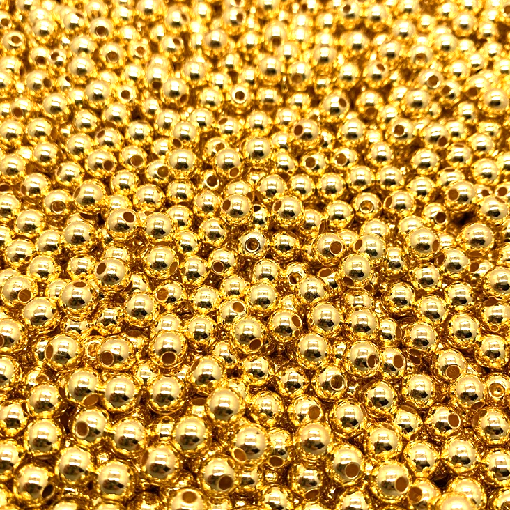 3mm SARI Metal Top Boncuk Tesbih Ara Malzemesi