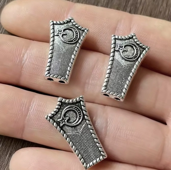 Büyük Boy Tesbih - Anahtarlık Yapımı İçin Metal Ara Aparat Birleştirme Üçgeni