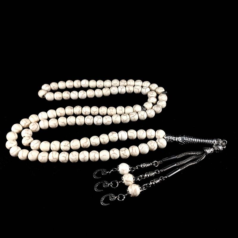 CEYT TAŞI 99LUK NAMAZ TESBİHİ 8mm DUA ZİKİR TESBİHİ 99 LU