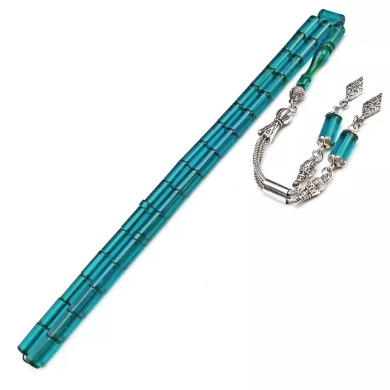 Özel Renk KESME Ateş Kehribar Tesbih