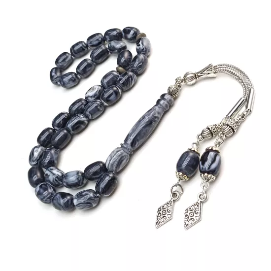 Kaplama Püskül Toz Kehribar Tesbih