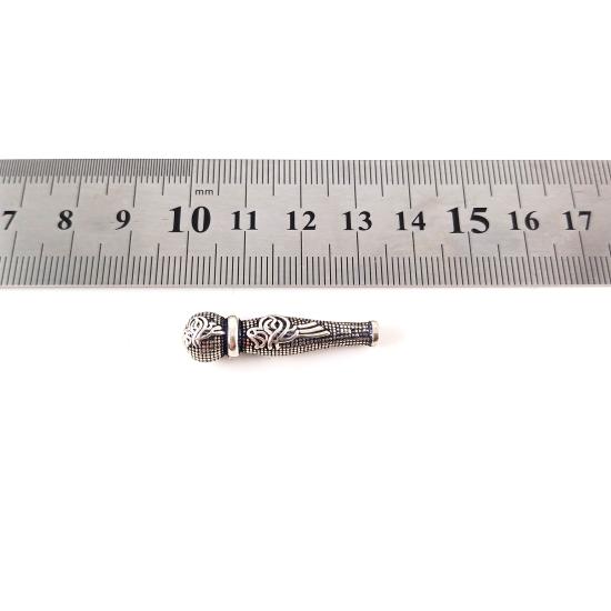 925 Ayar Gümüş Tuğra Tesbih İmamesi