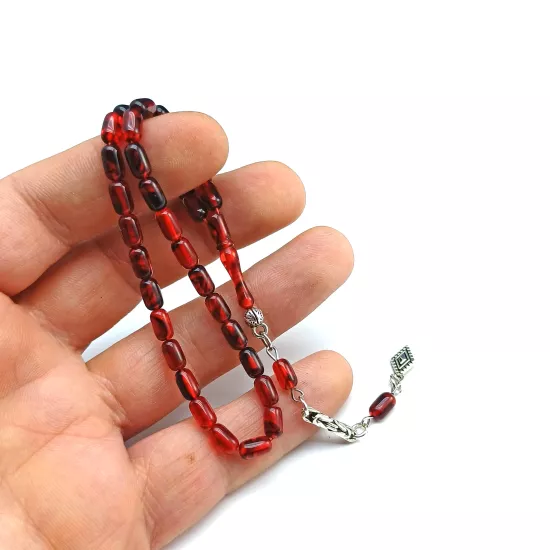 MİNİ MİNİ Boy Kapsül Kesim Ateş Kehribar Tesbih