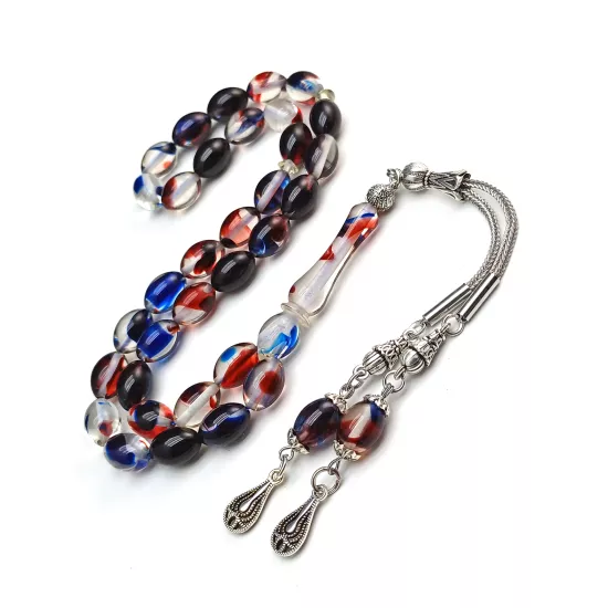 Kaplama Püskül Toz Kehribar Tesbih