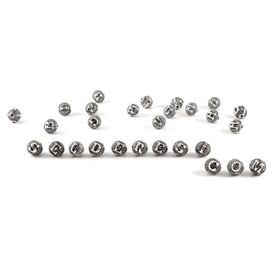 8mm Metal Döküm Harf Yuvarlak Delikli Harf