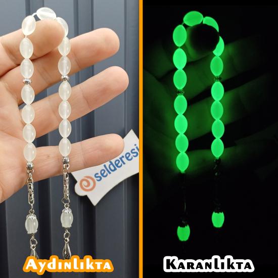 Kedigözü Zaza Model FOSFORLU Kedi gözü Tesbih