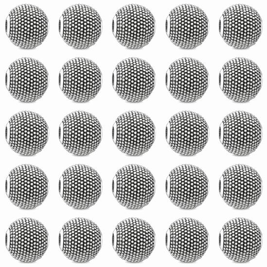 8mm Yuvarlak Küre Kesim Metal Boncuk