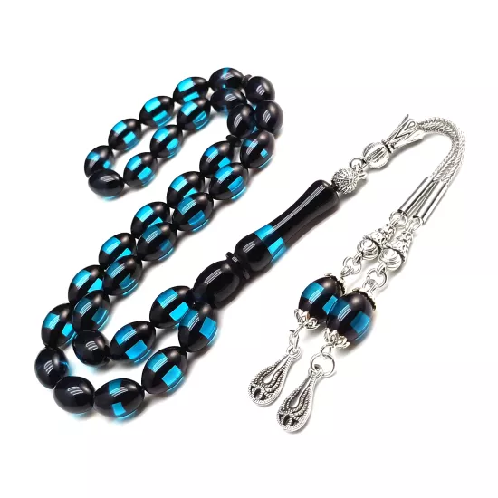 Sürmeli Toz Kehribar Tesbih Beyzi Kesim