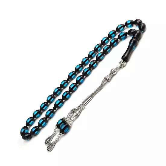 Sürmeli Toz Kehribar Tesbih Beyzi Kesim