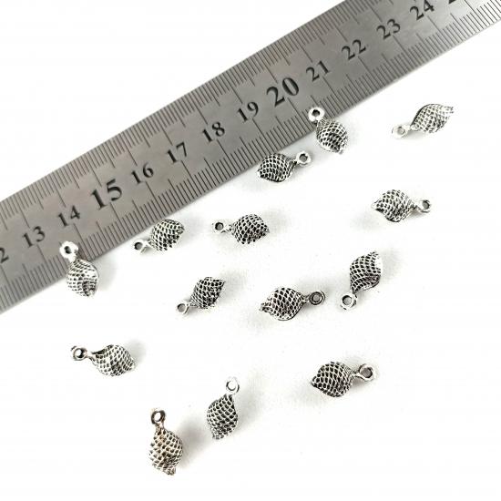 Gümüş Kaplama Metal Tesbih Püskül Ucu Sallantı