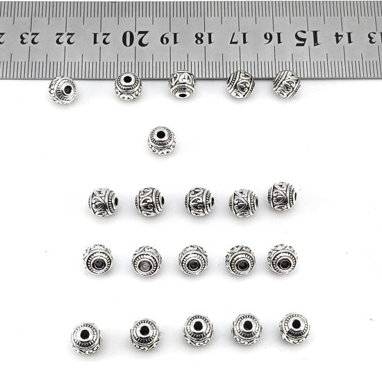 7,5mm Yuvarlak Küre Kesim Metal Boncuk