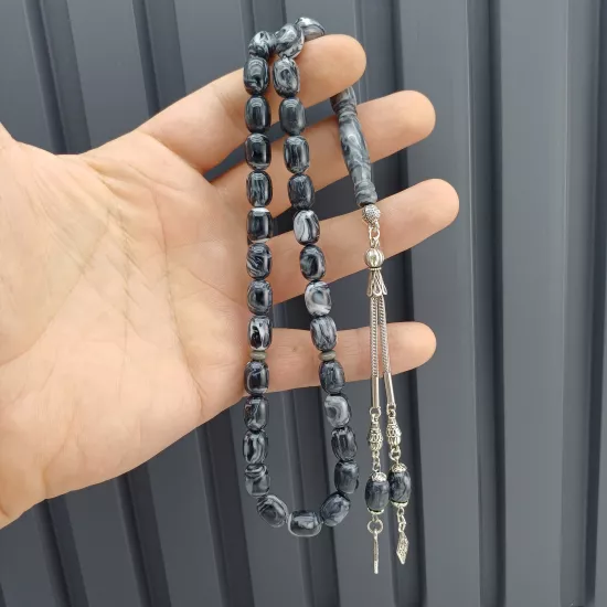 Kaplama Püskül Toz Kehribar Tesbih