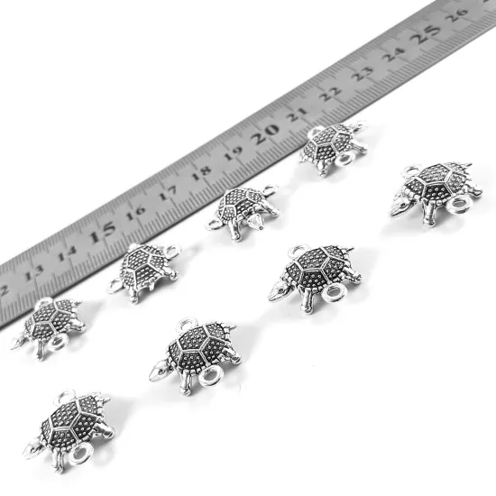 Kaplumbağa Charm Çift Delikli Bileklik Halhal İçin