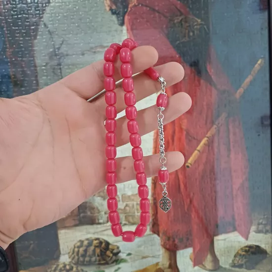 Sıkma Kehribar Tesbih