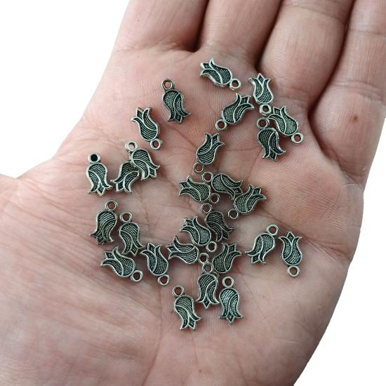 Lale Metal Tesbih Püskül Kolye Ucu Sallantı