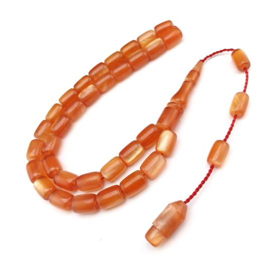 Özel Hamur Sistemli Sıkma Kehribar Tesbih