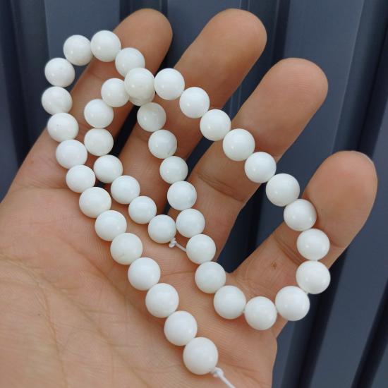 KUSURLU 8 mm Sedef Taşı Dizi - (40-45 Adet)