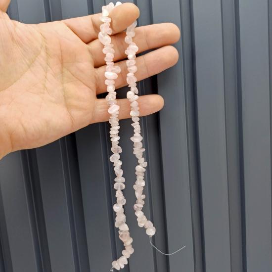 Pembe Kuvars Kırıktaş Dizi Doğaltaş 40cm