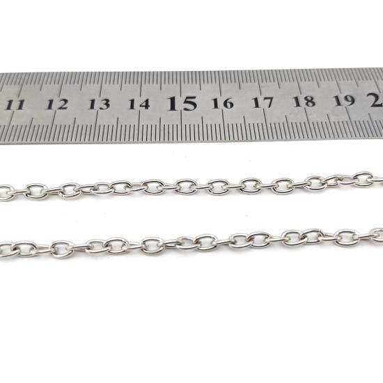 1 Metre Kaplama Ters Düz Zincir 3,2mm Kalınlık