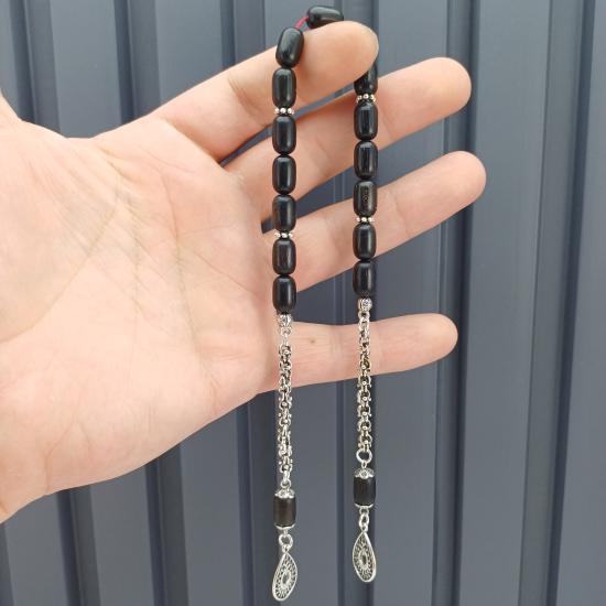 Zaza Model Yerli İşçilik Hakiki Abanoz Tesbih