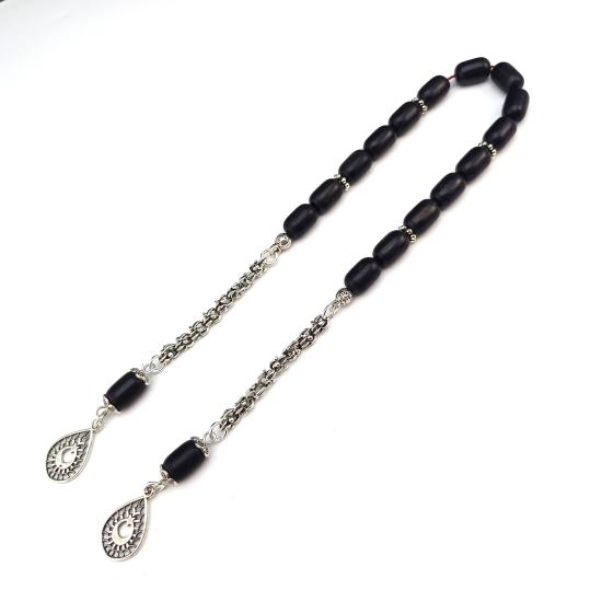 Zaza Model Yerli İşçilik Hakiki Abanoz Tesbih