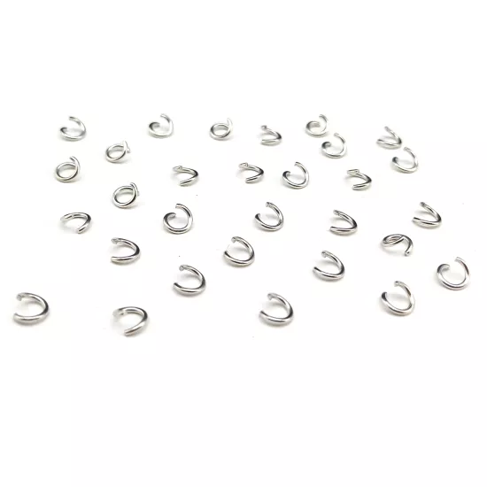 Gümüş Renk Tesbih Takı için METAL HALKA Aparatı