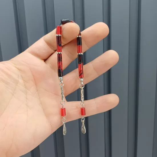 MİNİK BOY KESME Zaza Ateş Kehribar Tesbih