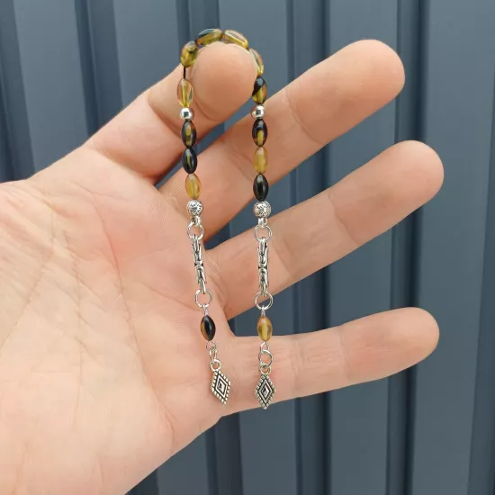 MİNİK BOY Zaza Ateş Kehribar Tesbih