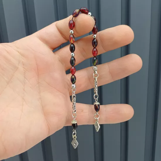 MİNİK BOY Zaza Ateş Kehribar Tesbih