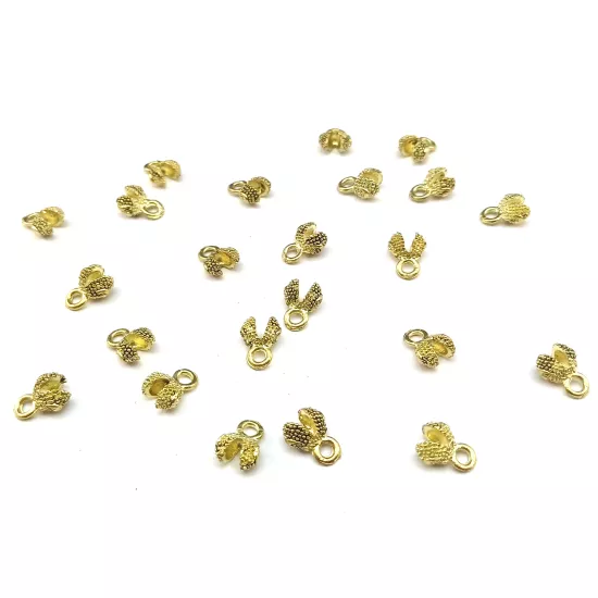 1 ADET 5mm Açık Sarı Sarı Kaplama Tesbih  Kapama