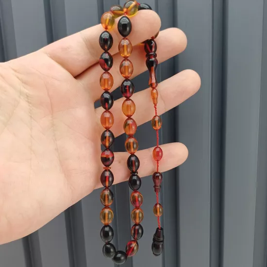 Darabacı Döküm ÖZEL RENK Ateş Kehribar Tesbih