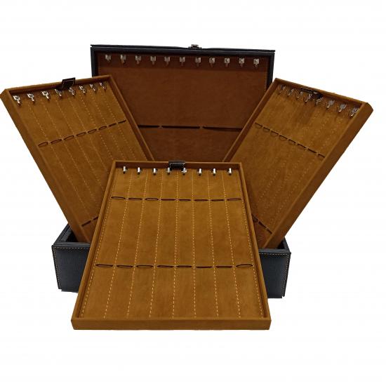 35 Bölmeli Şifreli DELUXE Deri Tesbih Çantası 35’li Tesbih Çanta