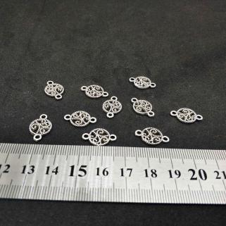Çift Delik Metal Püskül Ucu Süsü Sallantısı