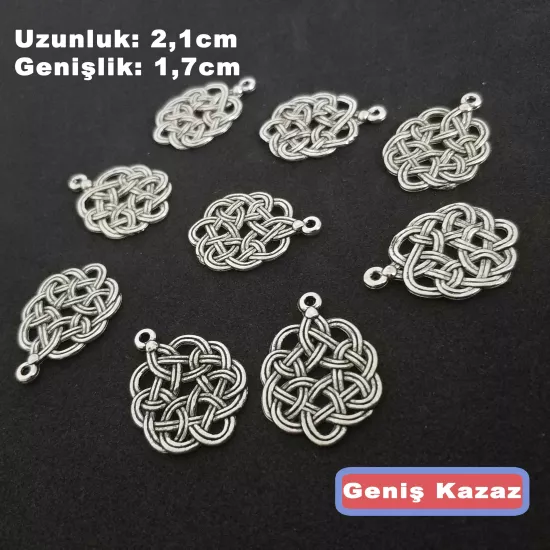 Kazaz Aşk Düğümü Metal Tesbih Püskül Ucu Sallantı