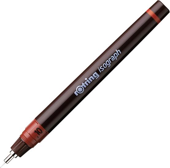 Pirinç Kolye Yazma Kalemi Rotring İsograf 0.1mm